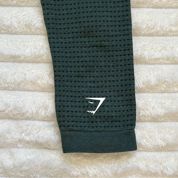 GYMSHARK Seamless Leggings High Waisted Butt Lifting Green Size XS - Picture 6 of 11